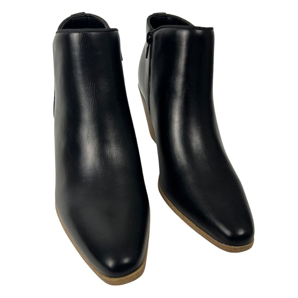 Just Fab Black Ankle‎ Boot TARYNN Womens Boot size 7.5  WPSU